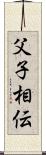 父子相伝 Scroll