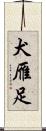 犬雁足 Scroll