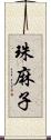 珠麻子 Scroll
