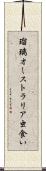 瑠璃オーストラリア虫食い Scroll
