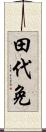 田代免 Scroll