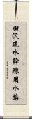 田沢疏水幹線用水路 Scroll