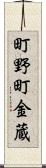 町野町金蔵 Scroll