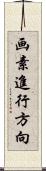 画素進行方向 Scroll