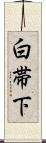 白帯下 Scroll