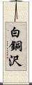 白銅沢 Scroll