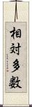 相対多数 Scroll