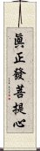 眞正發菩提心 Scroll