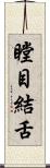 瞠目結舌 Scroll
