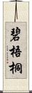 碧梧桐 Scroll