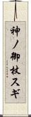 神ノ御杖スギ Scroll