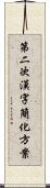 第二次漢字簡化方案 Scroll