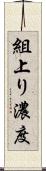 組上り濃度 Scroll