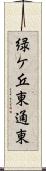 緑ケ丘東通東 Scroll