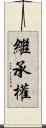 繼承權 Scroll