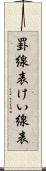 罫線表 Scroll