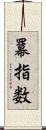 羃指数 Scroll