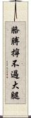 胳膊擰不過大腿 Scroll