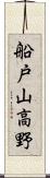 船戸山高野 Scroll