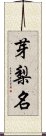 芽梨名 Scroll