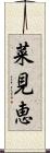 菜見恵 Scroll