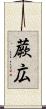 蕨広 Scroll