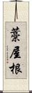 藁屋根 Scroll