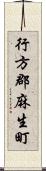 行方郡麻生町 Scroll
