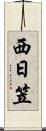 西日笠 Scroll