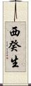 西癸生 Scroll