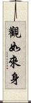 觀如來身 Scroll