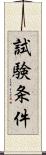 試験条件 Scroll