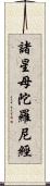 諸星母陀羅尼經 Scroll