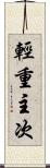 輕重主次 Scroll