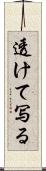 透けて写る Scroll