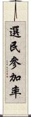 選民參加率 Scroll