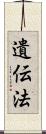 遺伝法 Scroll