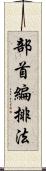 部首編排法 Scroll