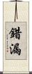 錯漏 Scroll