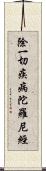 除一切疾病陀羅尼經 Scroll