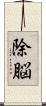 除脳 Scroll