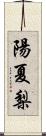 陽夏梨 Scroll