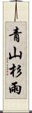 青山杉雨 Scroll