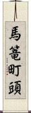 馬篭町頭 Scroll