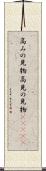 高みの見物 Scroll