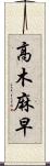 高木麻早 Scroll