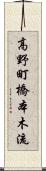 高野町橋本木流 Scroll