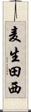 麦生田西 Scroll