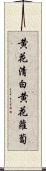 黄花清白 Scroll