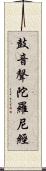 鼓音聲陀羅尼經 Scroll